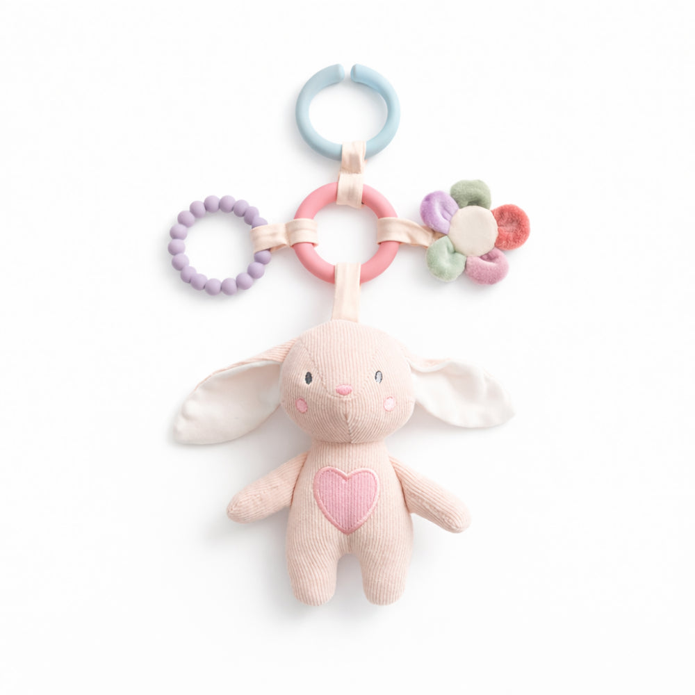 Wonderland Baby Collection Pram Toy - PINK BUNNY